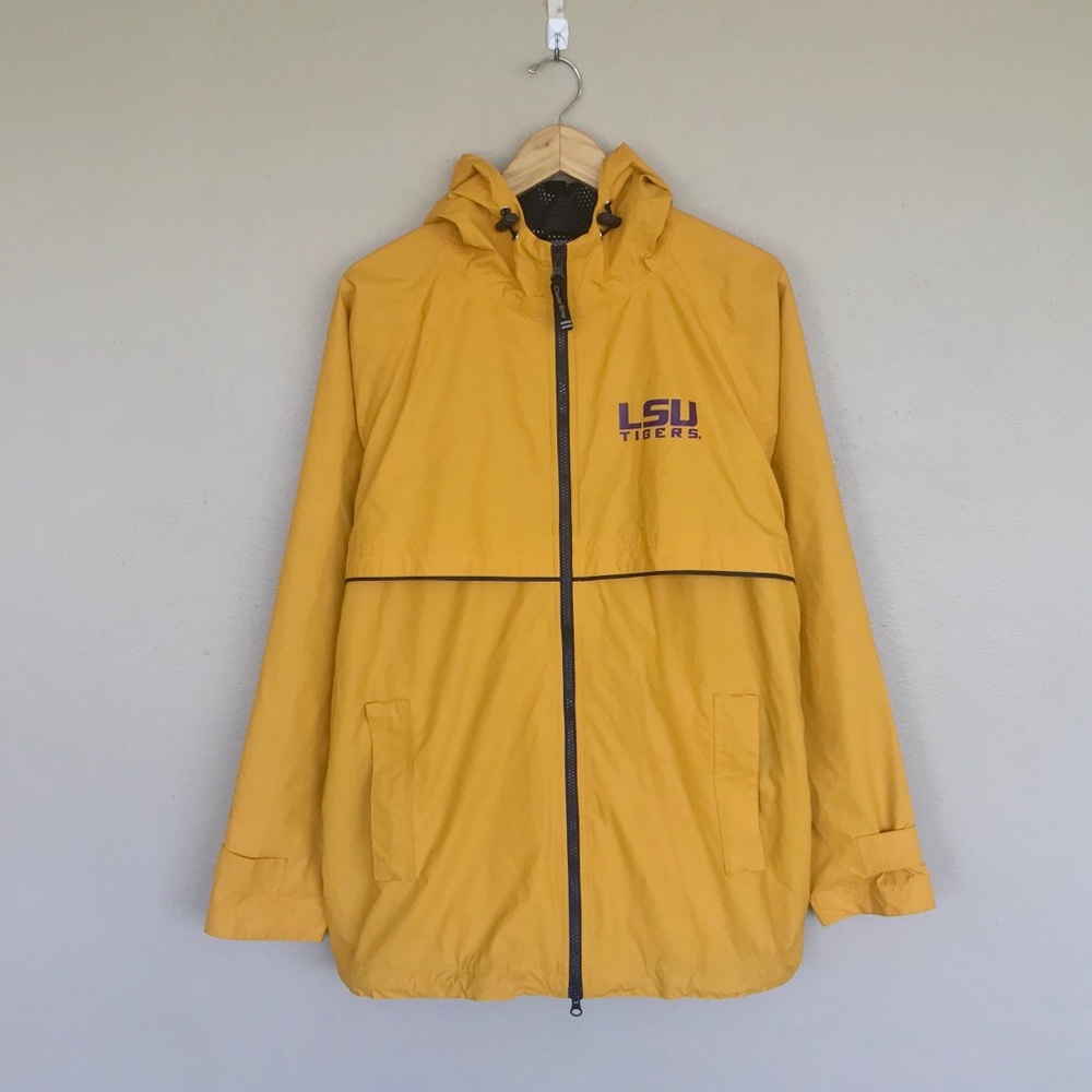 LSU Tigers Rain Coat Windbreaker Jacket medium